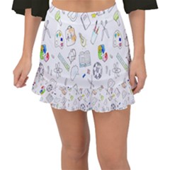 Hd-wallpaper-d4 Fishtail Mini Chiffon Skirt