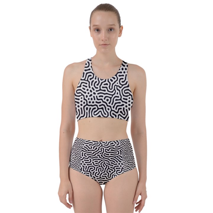 Animal-seamless-vector-pattern-of-dog-kannaa Racer Back Bikini Set