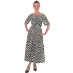 Animal-seamless-vector-pattern-of-dog-kannaa Shoulder Straps Boho Maxi Dress 