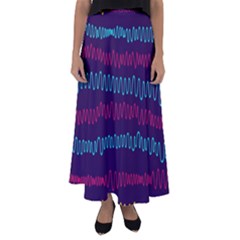 Waves Flared Maxi Skirt by nate14shop