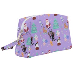 Purple Krampus Christmas Wristlet Pouch Bag (large) by InPlainSightStyle