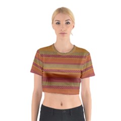 Background-lines Cotton Crop Top by nate14shop