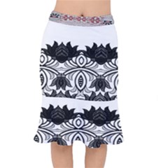 Im Fourth Dimension Black White 6 Short Mermaid Skirt by imanmulyana