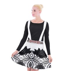 Im Fourth Dimension Black White 6 Suspender Skater Skirt by imanmulyana