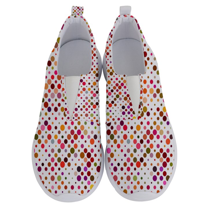 Colorful-polkadot No Lace Lightweight Shoes