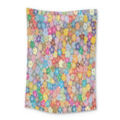 Floral-flower Small Tapestry by nate14shop