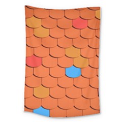 Phone Wallpaper Roof Roofing Tiles Roof Tiles Large Tapestry by artworkshop