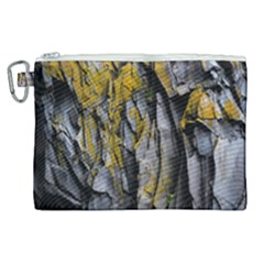 Rock Wall Crevices Geology Pattern Shapes Texture Canvas Cosmetic Bag (xl) by artworkshop