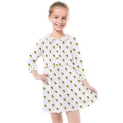 Polka 01 Kids  Quarter Sleeve Shirt Dress by nate14shop