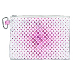 Polkadot-pattern Canvas Cosmetic Bag (xl) by nate14shop