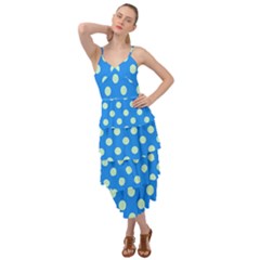 Polka-dots-blue Layered Bottom Dress by nate14shop