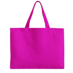 Polkadots-pink Zipper Mini Tote Bag by nate14shop
