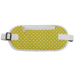 Polka-dots-yellow Rounded Waist Pouch by nate14shop
