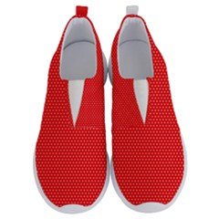 Red-polka No Lace Lightweight Shoes by nate14shop