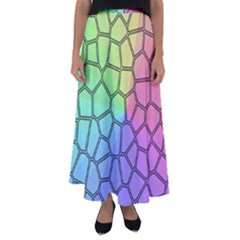 Comb-the Sun Flared Maxi Skirt by nate14shop