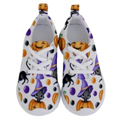 Halloween Cat Pattern Running Shoes by designsbymallika