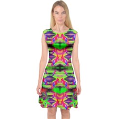 Lb Dino Capsleeve Midi Dress by Thespacecampers