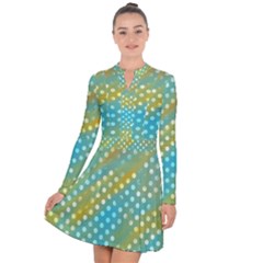 Abstract-polkadot 01 Long Sleeve Panel Dress by nate14shop