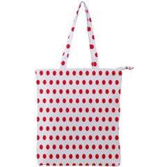 Abstract-polkadot 02 Double Zip Up Tote Bag by nate14shop