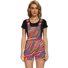 Abstract-calorfull Short Overalls by nate14shop