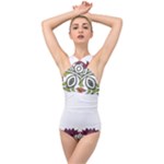 IM Fourth Dimension Colour 3 Cross Front Low Back Swimsuit