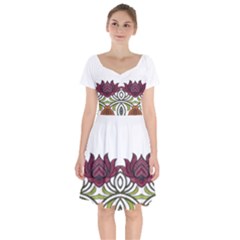 Im Fourth Dimension Colour 3 Short Sleeve Bardot Dress by imanmulyana
