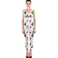 Christmas Tree,santa One Piece Catsuit by nate14shop