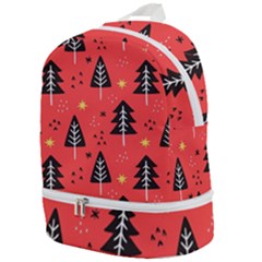 Christmas Tree,snow Star Zip Bottom Backpack by nate14shop