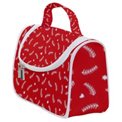 Christmas Pattern,love Red Satchel Handbag by nate14shop