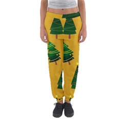 Christmas Tree,yellow Women s Jogger Sweatpants by nate14shop