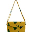 Christmas Tree,yellow Removable Strap Clutch Bag View1