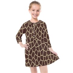 Giraffe Kids  Quarter Sleeve Shirt Dress by nate14shop