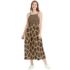 Giraffe Boho Sleeveless Summer Dress by nate14shop
