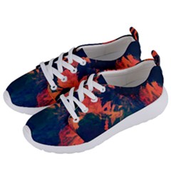 Background-abstrac Orange Women s Lightweight Sports Shoes by nateshop