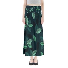 Leaves Full Length Maxi Skirt by nateshop
