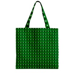 Light Green Christmas Tree Zipper Grocery Tote Bag by nateshop