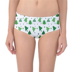 Christmas-trees Mid-waist Bikini Bottoms by nateshop