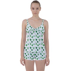 Christmas-trees Tie Front Two Piece Tankini by nateshop