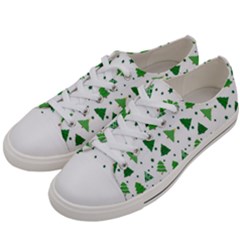 Christmas-trees Men s Low Top Canvas Sneakers by nateshop