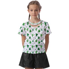 Christmas-trees Kids  Front Cut Tee by nateshop