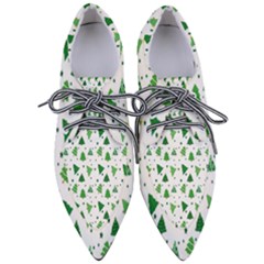 Christmas-trees Pointed Oxford Shoes by nateshop