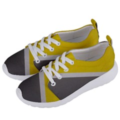 Pattern Yellow And Gray Women s Lightweight Sports Shoes by nateshop
