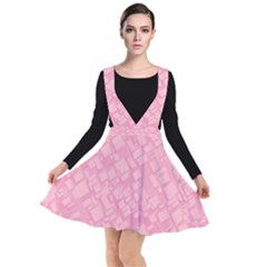 Pink Plunge Pinafore Dress by nateshop