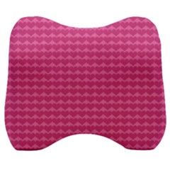 Abstract-pink Love Velour Head Support Cushion by nateshop