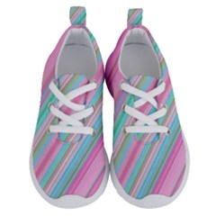 Background-lines Pink Running Shoes by nateshop
