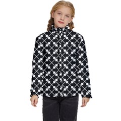 Abstract-black Kids  Puffer Bubble Jacket Coat by nateshop