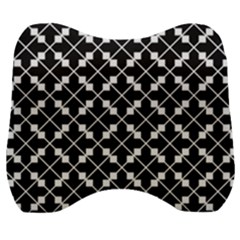 Abstract-black Velour Head Support Cushion by nateshop