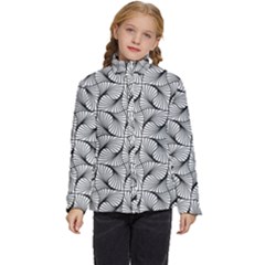 Abstract-gray Kids  Puffer Bubble Jacket Coat
