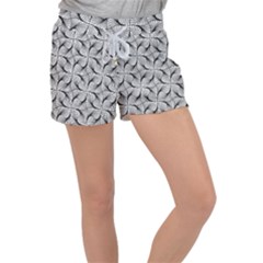 Abstract-gray Velour Lounge Shorts by nateshop
