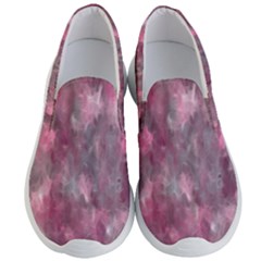 Abstract-pink Men s Lightweight Slip Ons by nateshop